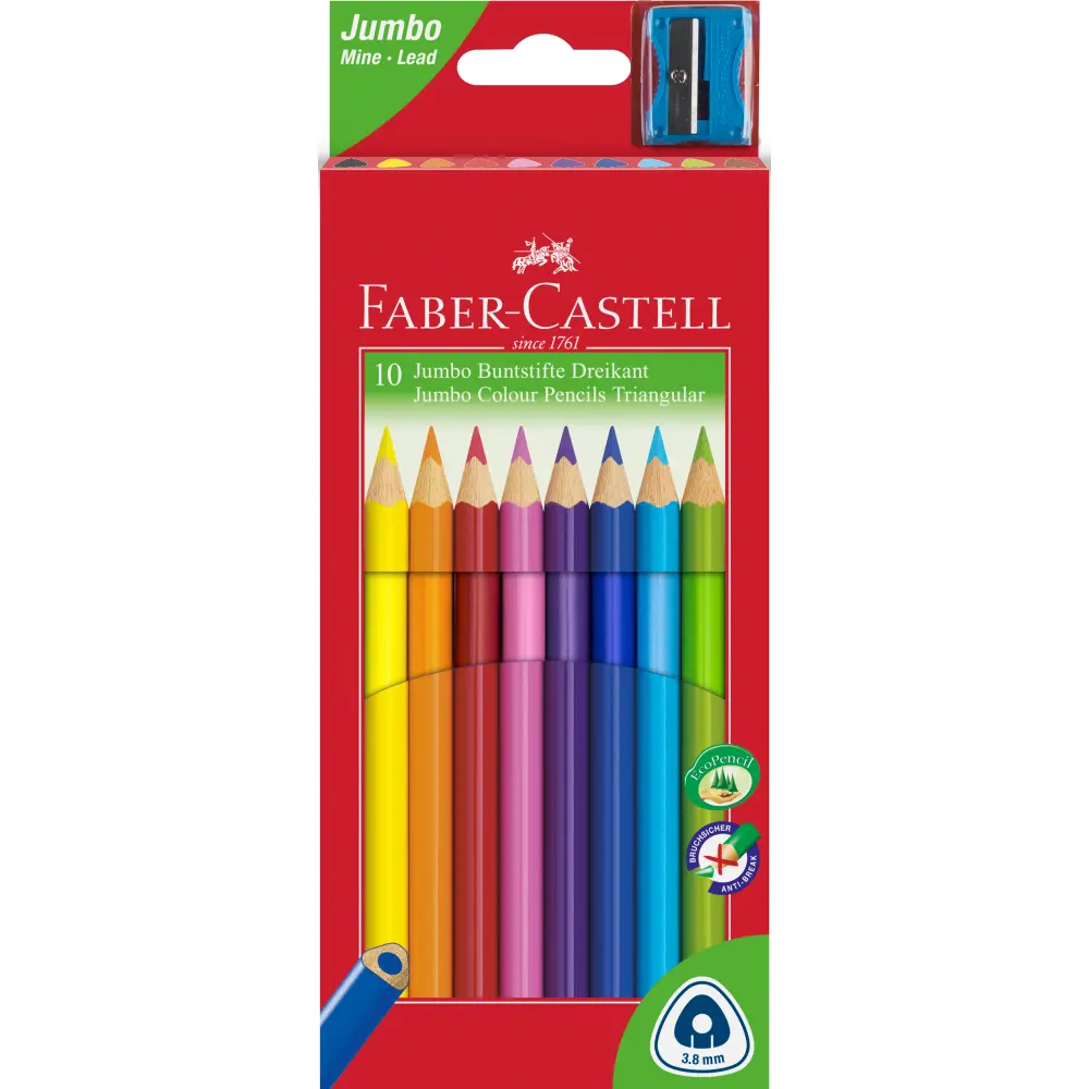 Barvice Faber-Castell Trikotne Jumbo10/1